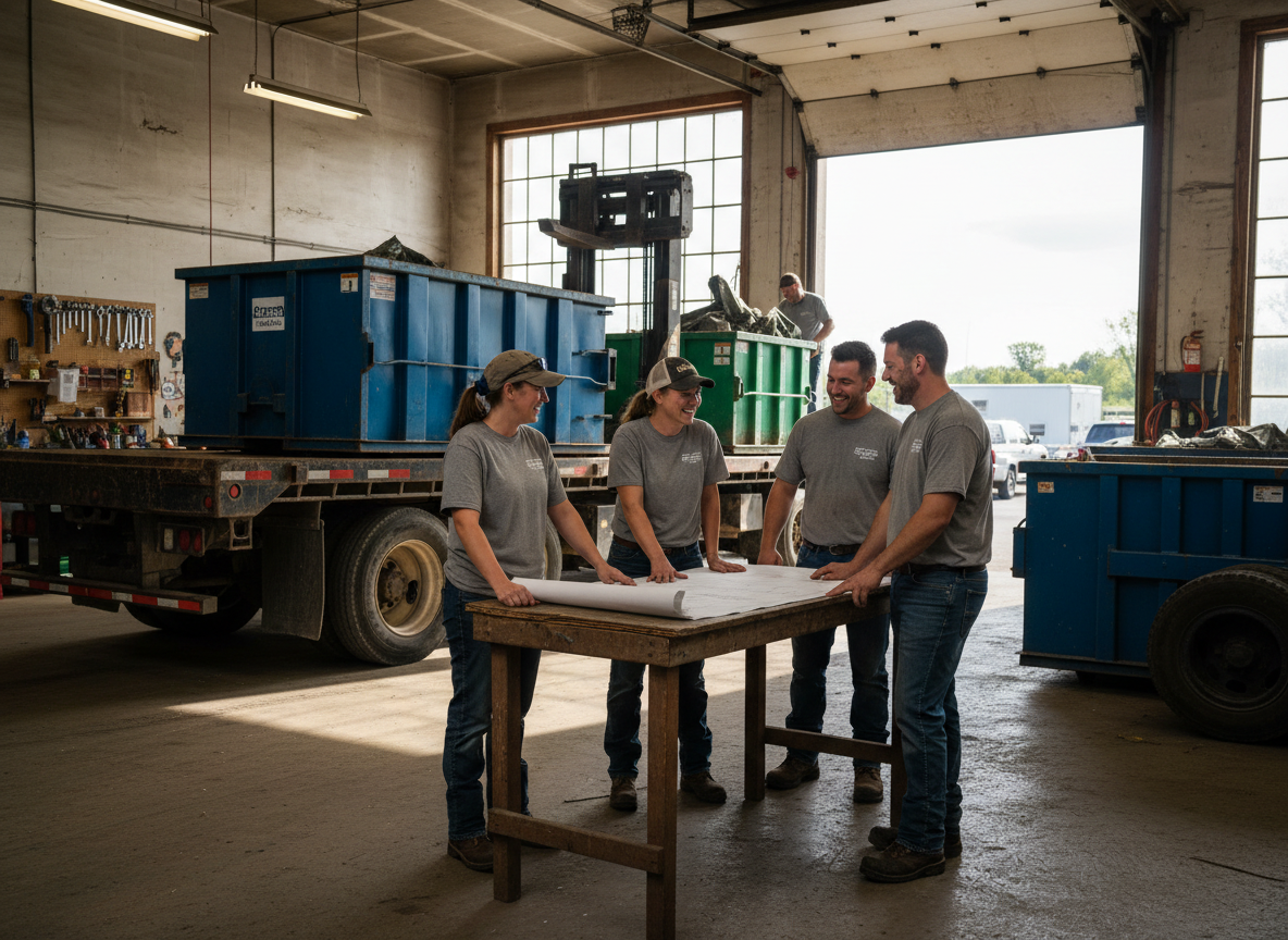 The True Dumpster Rental Coeburn team at work in Coburn